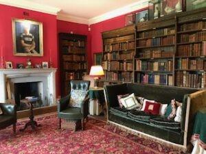 Die Bibliothek in Palace House, Beaulieu, UK