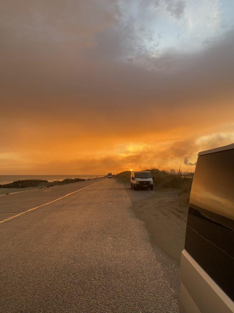 Sonnenaufgang in Dünkirchen